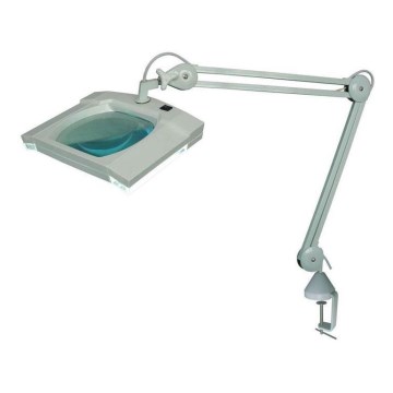 Lampe de table LED avec une loupe et une pince LED/5W/230V