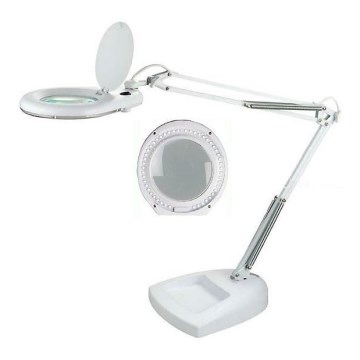 Lampe de table LED avec une loupe LED/15W/230V