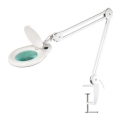 Lampe de table LED avec une loupe LED/9W/230V blanche