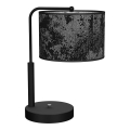 Lampe de table SATINO 1xE27/60W/230V noire/grise