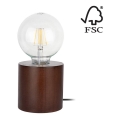 Lampe de table TRONGO ROUND 1xE27/25W/230V hêtre - certifié FSC