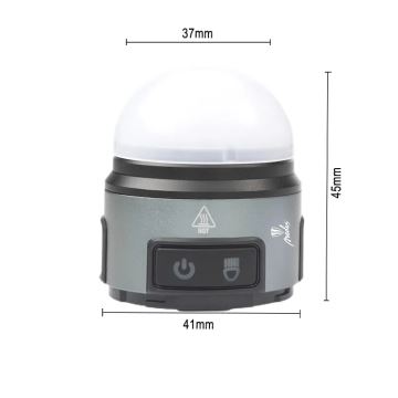 Lampe frontale rechargeable à intensité variable LED/8W/5V IP42 210 lm 800 mAh