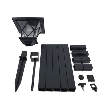 Lampe solaire extérieure 3en1 LED/1,2V IP44 noir