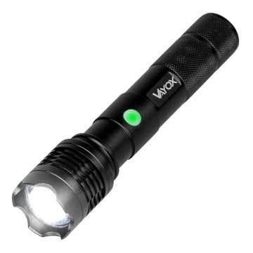 Lampe torche rechargeable à intensité variable LED/10W/5V IPX4 800 lm 4 h 1200 mAh