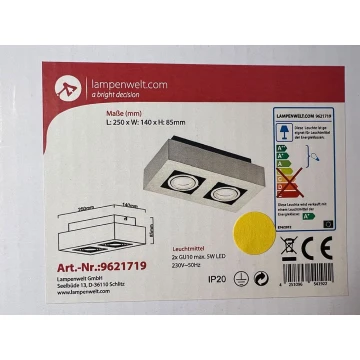 Lampenwelt - Spot 2xGU10/5W/230V