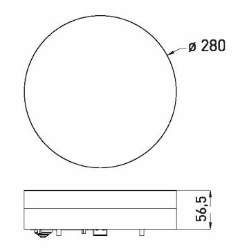 LED Badkamer plafondlamp LED/18W/230V 3000/4000/6000K diameter 28 cm IP44