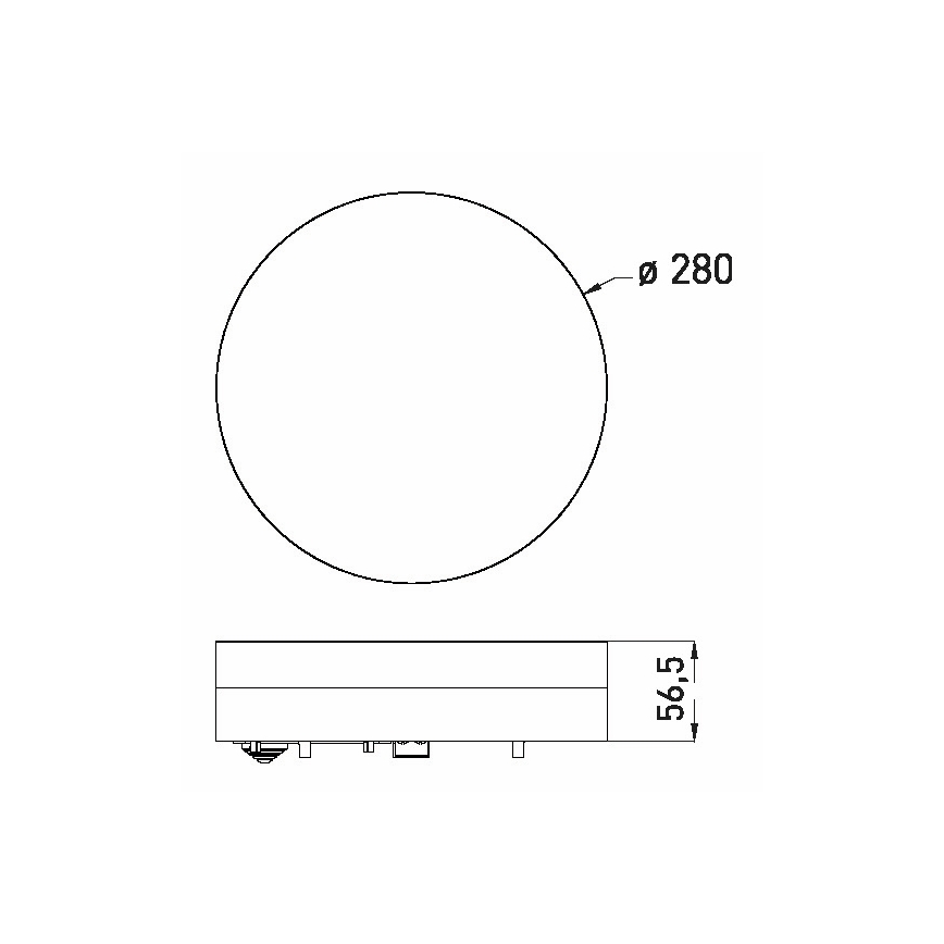 LED Badkamer plafondlamp LED/18W/230V 3000/4000/6000K diameter 28 cm IP44