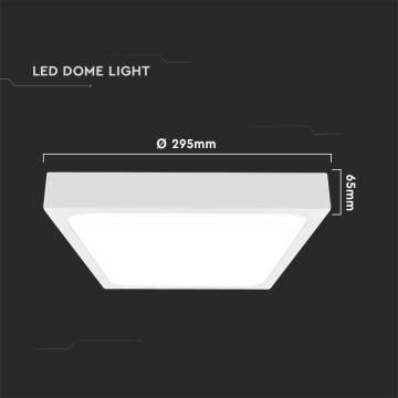 LED Badkamer plafondlamp LED/24W/230V 6500K IP44 wit