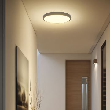 LED Badkamer plafondlamp SAMSUNG CHIP LED/36W/230V IP44 4000K diameter 35 cm zwart