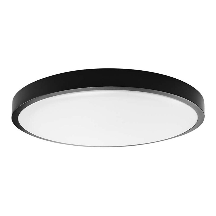 LED Badkamer plafondlamp SAMSUNG CHIP LED/24W/230V IP44 4000K diameter 29 cm zwart