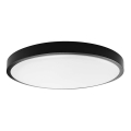 LED Badkamer plafondlamp SAMSUNG CHIP LED/24W/230V IP44 6500K diameter 29 cm zwart