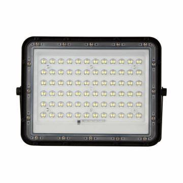 LED Buiten dimbaar zonne- Schijnwerper LED/15W/3,2V IP65 4000K zwart + afstandsbediening