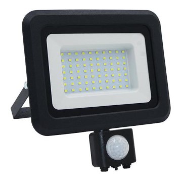 LED Buitenschijnwerper met sensor LED/50W/230V 4000K IP44 zwart