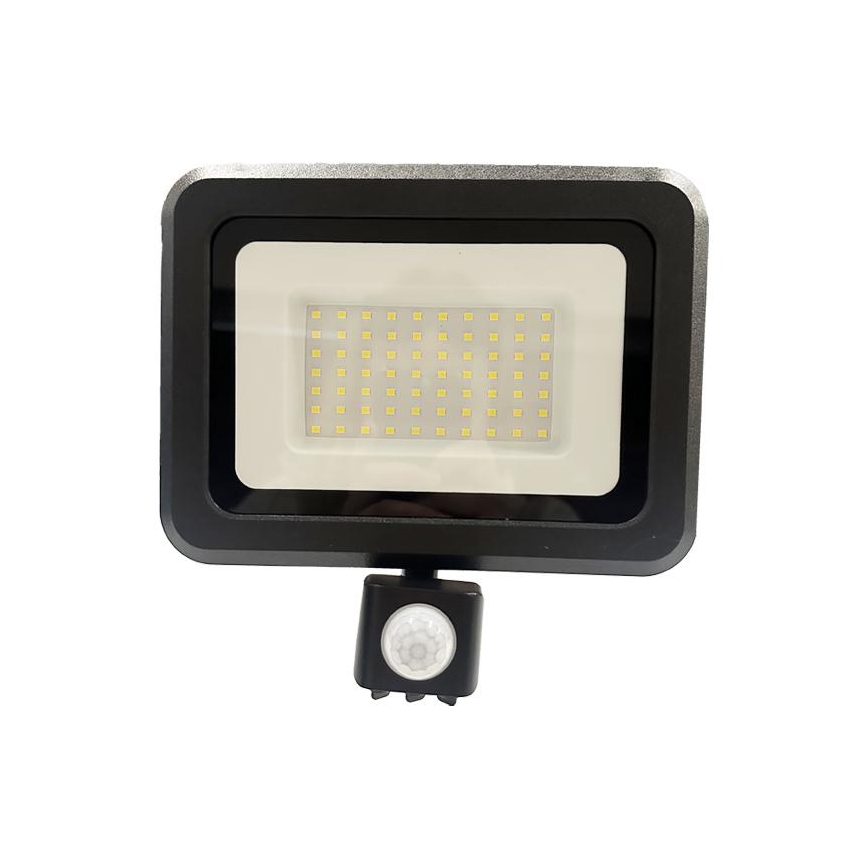 LED Buitenschijnwerper met sensor LED/50W/230V 4000K IP44 zwart