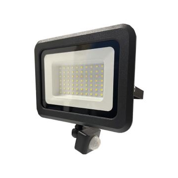 LED Buitenschijnwerper met sensor LED/50W/230V 4000K IP44 zwart