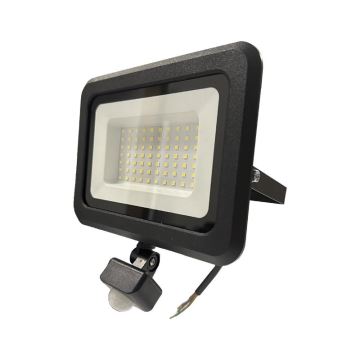 LED Buitenschijnwerper met sensor LED/50W/230V 4000K IP44 zwart