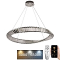 LED Dimbaar kristal Hanglamp aan een touw LED/50W/230V 3000-6500K + afstandsbediening