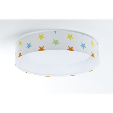 LED dimbare plafondlamp SMART GALAXY KIDS LED/24W/230V 3000-6500K sterren kleurrijk + afstandsbediening