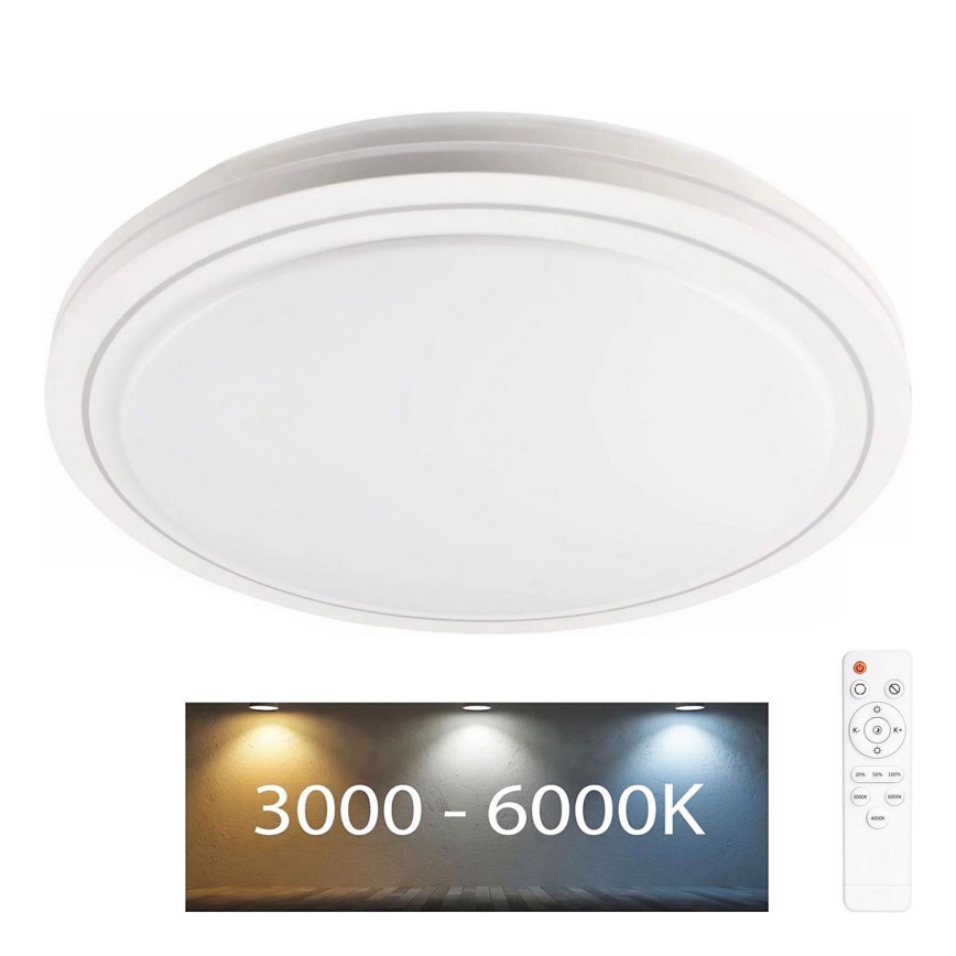 LED Dimbare badkamer plafondverlichting MARIAN LED/72W/230V 3000-6000K IP44 + afstandsbediening