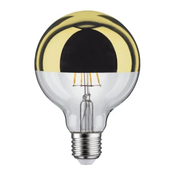 LED dimbare lamp met spiegelbol GLOBE G95 E27/6,5W/230V 2700K goud - Paulmann 28675
