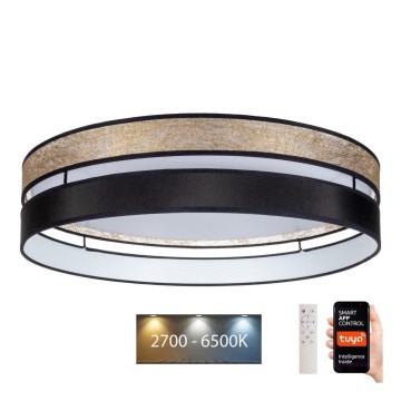 LED Dimbare plafondlamp LIMA LED/36W/230V 2700-6500K Wi-Fi Tuya + afstandsbediening goud/zwart