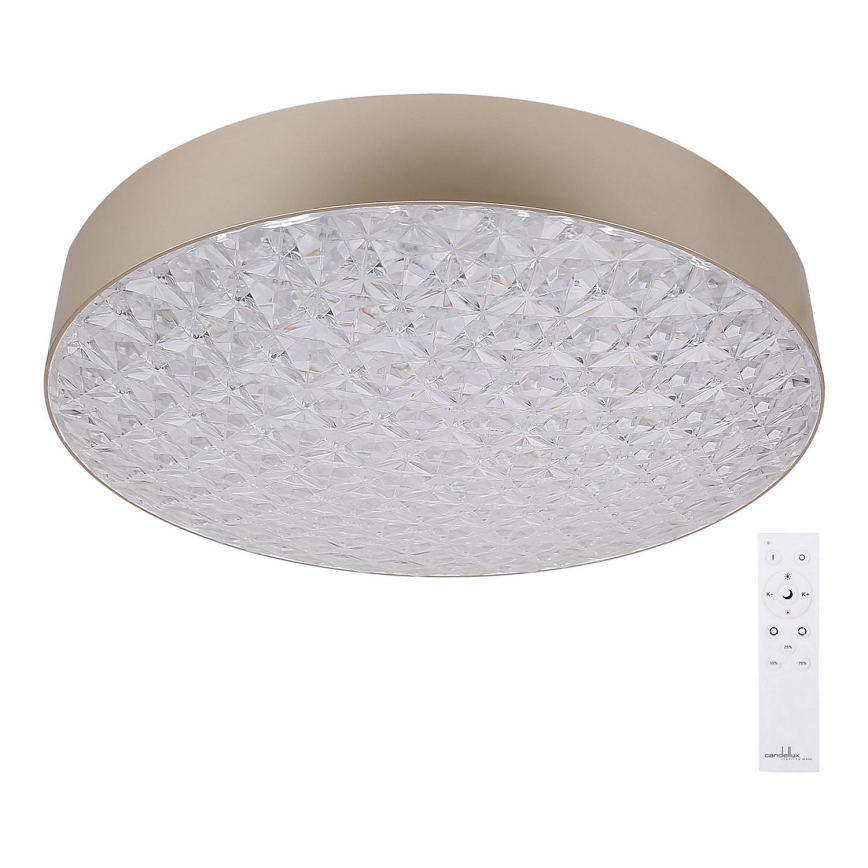 LED Dimbare plafondlamp LUXON LED/60W/230V 2800-6500K beige + afstandsbediening