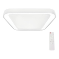 LED dimbare plafondlamp QUADRO LED/38W/230V 3000-6000K wit + afstandsbediening