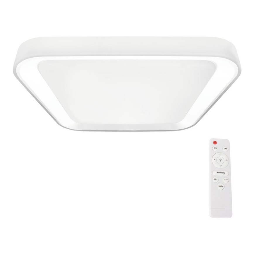 LED dimbare plafondlamp QUADRO LED/66W/230V 3000-6000K wit + afstandsbediening