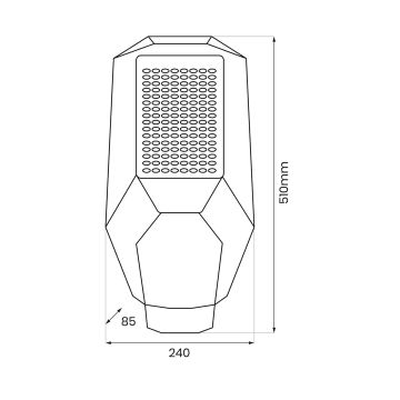 LED dimbare schijnwerper met schemersensor en zonnepaneel LED/200W/20000 mAh 6500K IP65 grijs