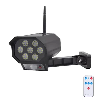 LED Dummy bewakingscamera met sensor en met een zonnepaneel LED/5W/5,5V IP65 + afstandsbediening