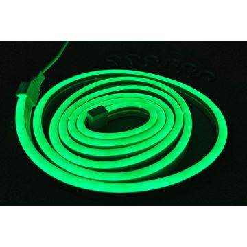 LED Flexibel strip NEON LED/5V USB 1,8 m groen