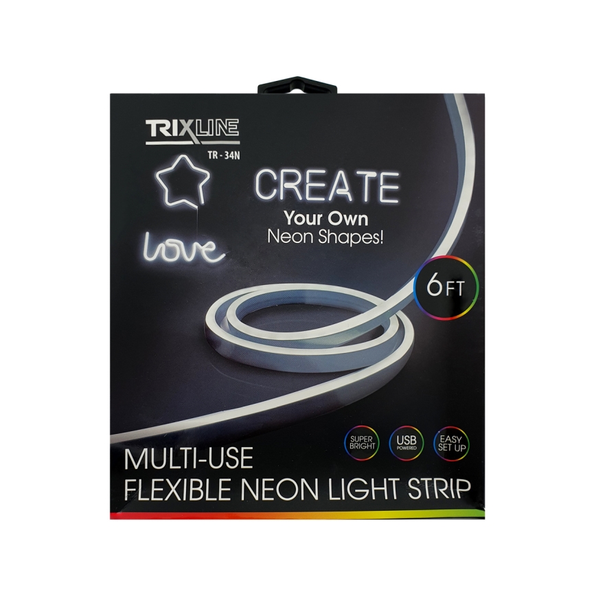 LED Flexibel strip NEON LED/5V USB 1,8 m wit