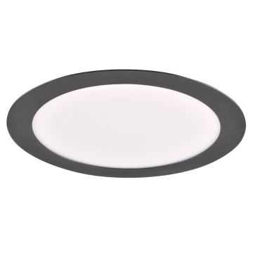 LED Hang plafondverlichting RIGEL LED/14W/230V 4000K diameter 22 cm zwart