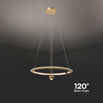 LED Hanglamp aan een koord LED/45W/230V 3000K diameter 62 cm goud