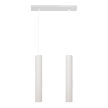 LED Hanglamp aan een koord TUBA 2xGU10/6,5W/230V wit