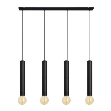 LED Hanglamp aan een koord TUBA 4xGU10/6,5W/230V zwart