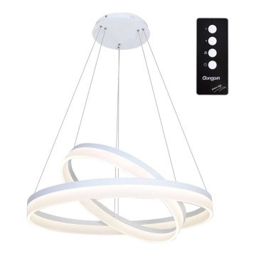 LED Hanglamp aan koord RING met afstandsbediening LED/60W/230V