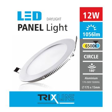 LED Inbouwlamp CIRCLE LED/12W/230V 6500K