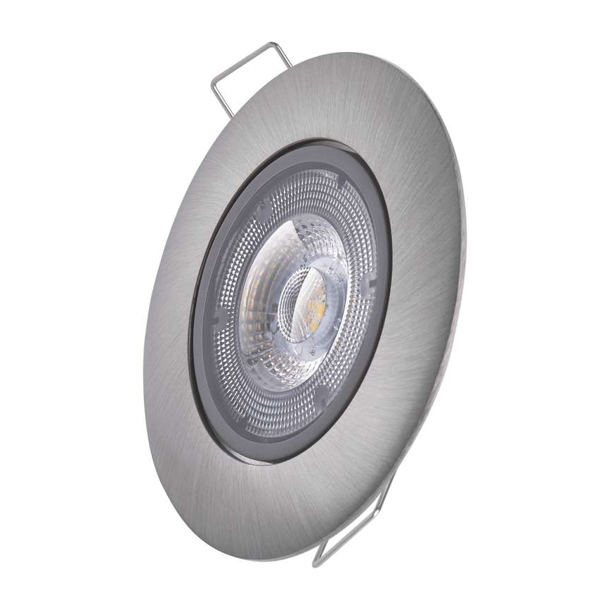 LED Inbouwlamp EXCLUSIVE 1xLED/5W/230V 4000 K zilver