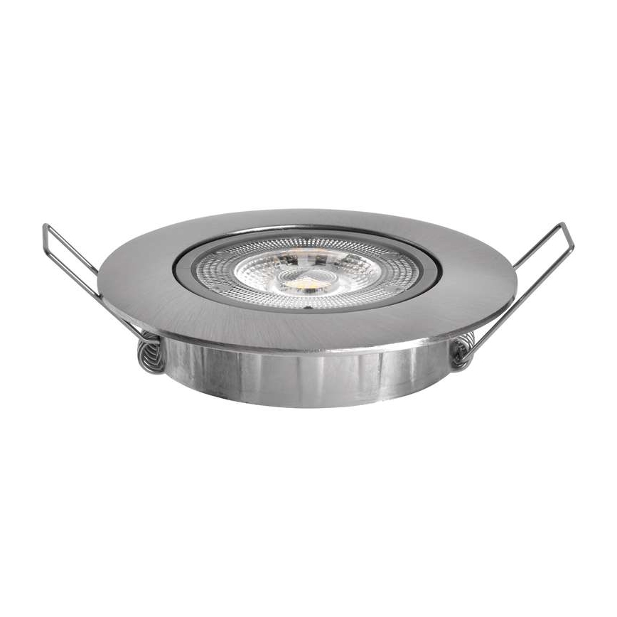 LED Inbouwlamp EXCLUSIVE 1xLED/5W/230V 4000 K zilver