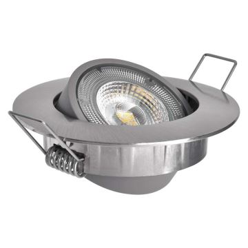 LED Inbouwlamp EXCLUSIVE 1xLED/5W/230V 4000 K zilver