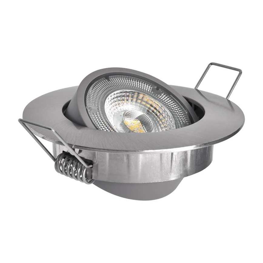 LED Inbouwlamp EXCLUSIVE 1xLED/5W/230V 4000 K zilver