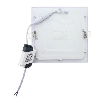 LED Inbouwlamp SQUARE LED/12W/230V 4200K