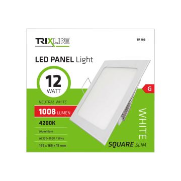 LED Inbouwlamp SQUARE LED/12W/230V 4200K