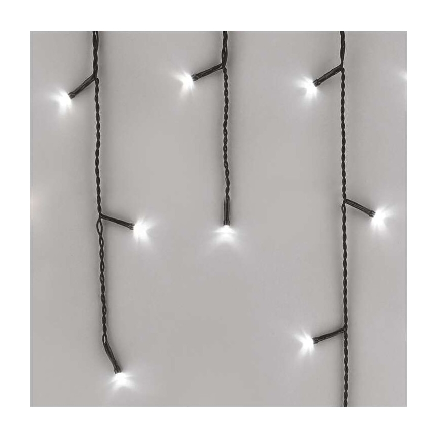 LED Kerst buitenketting 200xLED/8 standen 8,6m IP44 koel wit