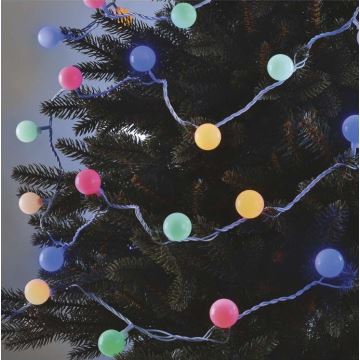 LED Kerst buitenketting 40xLED/9m IP44 multicolor