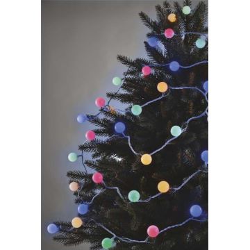 LED Kerst buitenketting 40xLED/9m IP44 multicolor