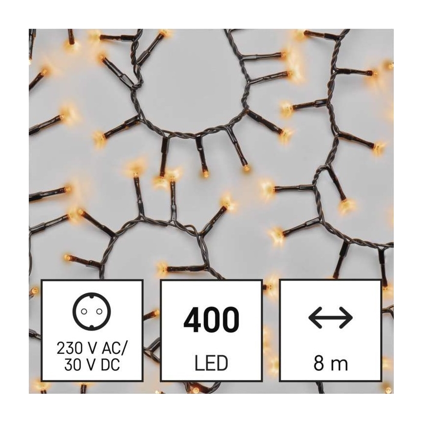 LED Kerst Lichtketting voor Buiten 400xLED/13m IP44 vintage