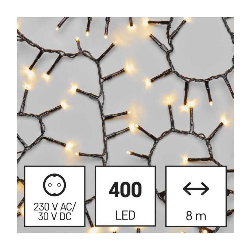 LED Kerst Lichtketting voor Buiten 400xLED/13m IP44 warm wit