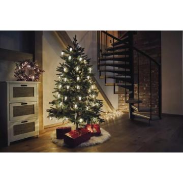 LED Kerst Lichtketting voor Buiten 50xLED/8 functies 14,8 m IP44 warm wit